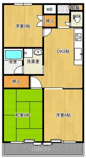フレックシオンODA【5階】の間取り