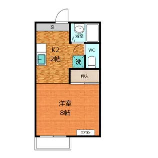 エクセル小鴨【2階】の間取り