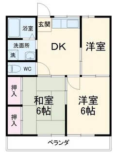 カナイハイツ【1階】の間取り