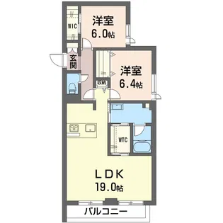 モアナヒルズ【3階】の間取り