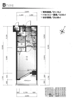 ダイナコートエスタディオ平尾駅前【3階】の間取り