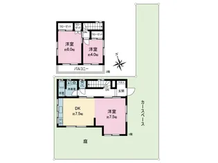 千葉県木更津市幸町2【一戸建】の間取り