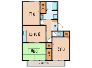 メゾン桃山台【2階】の間取り