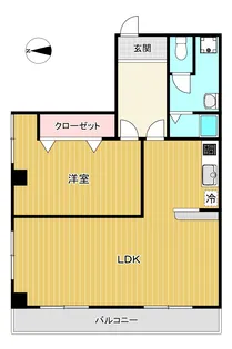 香里さくらハイツI【3階】の間取り