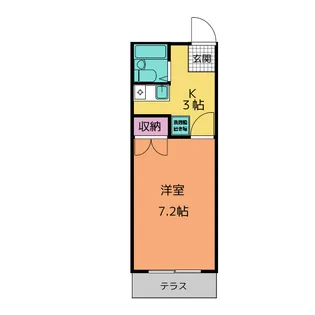 セゾン高浜【1階】の間取り