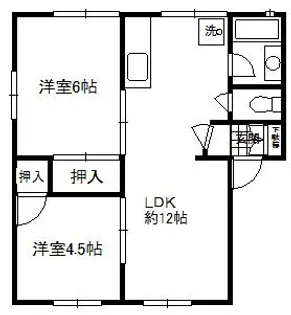 ファミールサーシャ【2階】の間取り