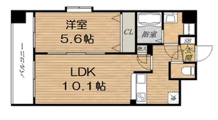 アーバネックス谷町【3階】の間取り