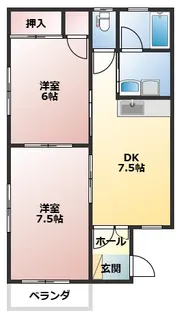 ヴィレッジグリーン【2階】の間取り