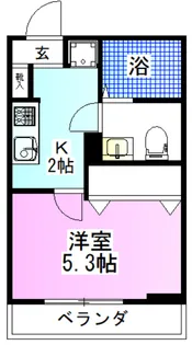 カルム西船橋【2階】の間取り