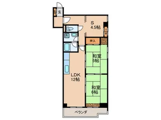 ルネ河原町【9階】の間取り