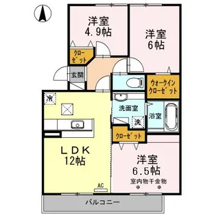 ルミエール藤崎【3階】の間取り