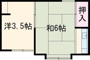プチハウス等持院【2階】の間取り