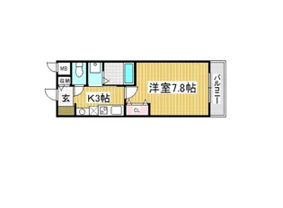 クリアパール垂水【1階】の間取り