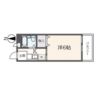 ハイツウェルA棟【1階】の間取り