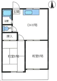 小西ハイツ【1階】の間取り