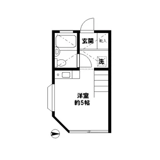 ビーンズ国立【1階】の間取り