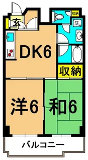 三越ゼームス坂マンション【5階】の間取り