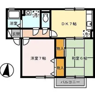 サンハイム撫川 A棟【2階】の間取り