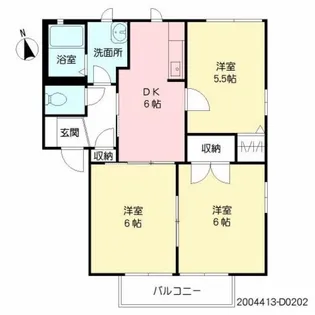 サクラージュ D棟【2階】の間取り