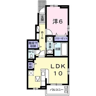 セラピアII B棟【1階】の間取り