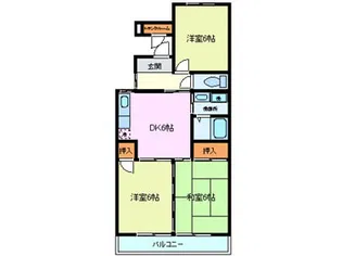 ウィン・ロイヤルプラザ【2階】の間取り