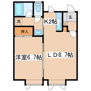 オリーブ21【2階】の間取り