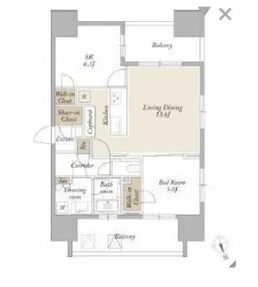 ライトテラス新宿御苑【18階】の間取り
