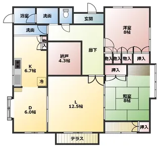 兵庫県尼崎市塚口本町1【一戸建】の間取り