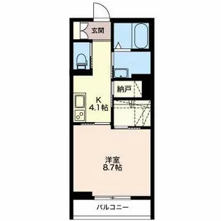 新潟県長岡市学校町3【アパート】の間取り