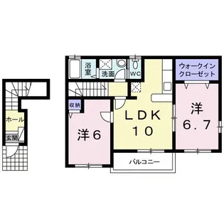 エレガンス【2階】の間取り