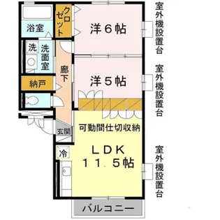 大阪府堺市北区北花田町3【アパート】の間取り