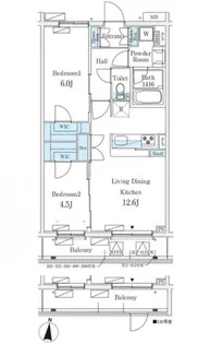 テラス杉並方南町【1階】の間取り