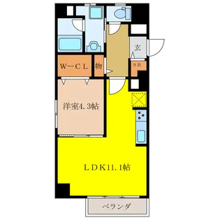 岐阜県岐阜市加納本町9【マンション】の間取り