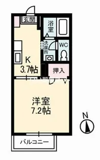 サウスウイング A棟【2階】の間取り