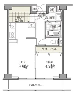 東京都港区白金台5【マンション】の間取り