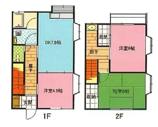 東京都小金井市貫井南町4【一戸建】の間取り