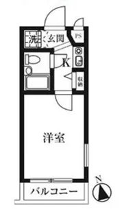 キャトルセゾン東橋本【1階】の間取り