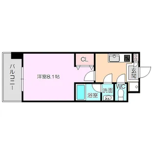 1Kの間取り画像