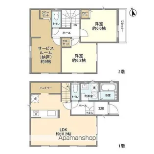 千葉県千葉市若葉区千城台東2【一戸建】の間取り