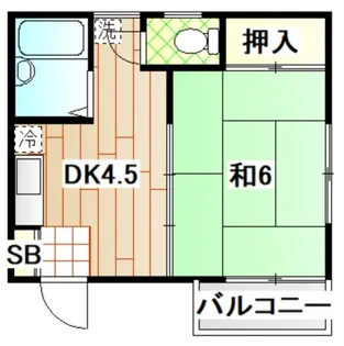 神奈川県横浜市保土ヶ谷区峰岡町2【アパート】の間取り