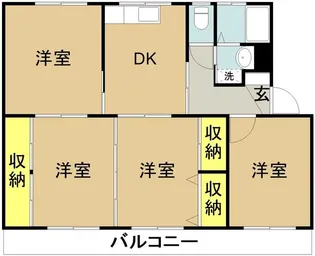第2旭洋ハイツ【4階】の間取り