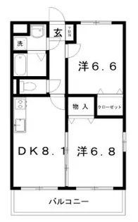 高知県安芸郡奈半利町乙【マンション】の間取り