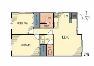 メゾンドール【2階】の間取り