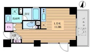 パークヒルズ赤坂【7階】の間取り