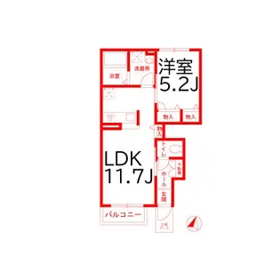 セントリビエ戸塚【1階】の間取り