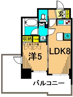 エステムプラザ品川大井町クリスタルヒルズ【13階】の間取り