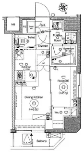 シーフォルム上野アジールコート【3階】の間取り