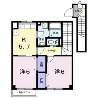 ベリーテ【2階】の間取り