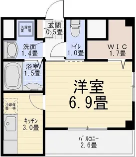 un deux trois【2階】の間取り