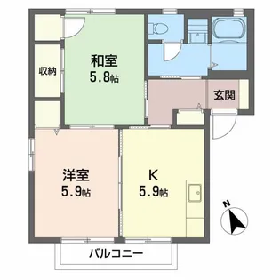 セレクトハウス【1階】の間取り